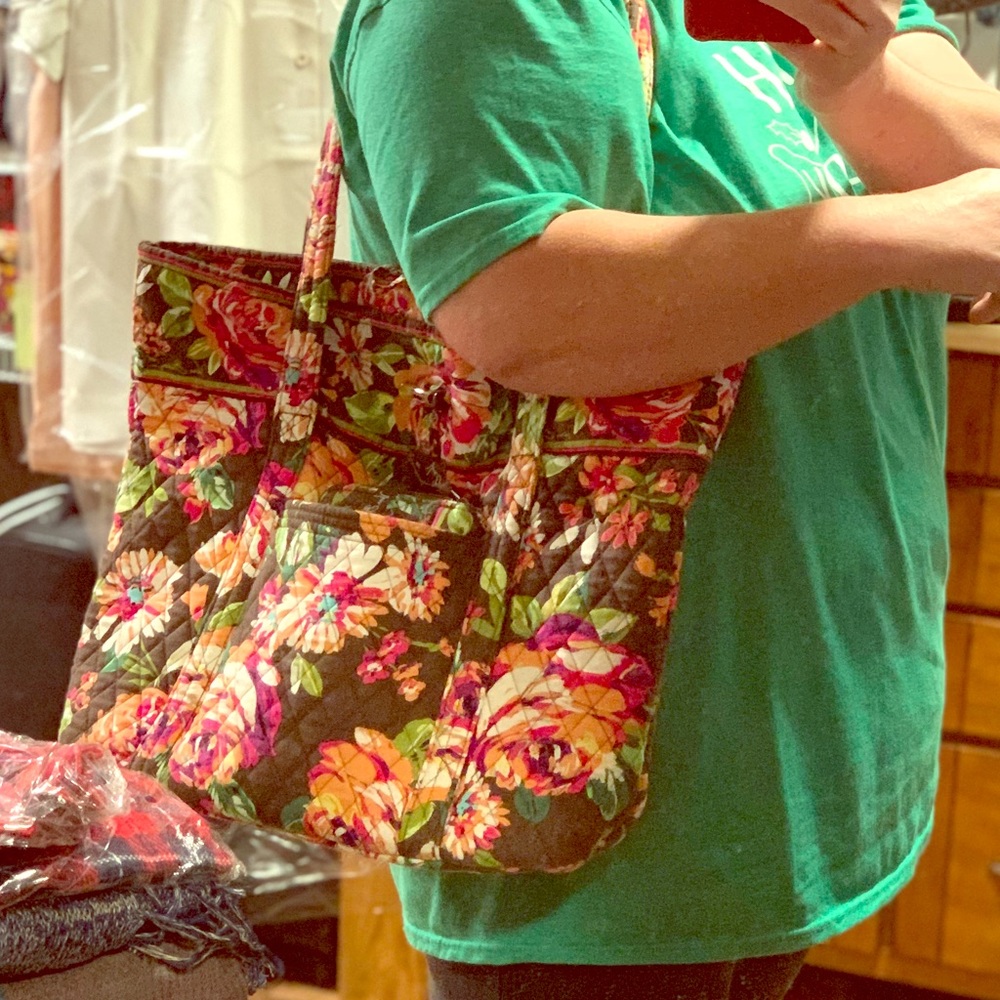 Vera Bradley Iconic Tote English Rose